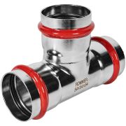 Тройник ROMMER равнопроходной 54 из нержавеющей стали прессовой