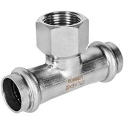 Тройник-переходник-ВР ROMMER 22х3/4 из нержавеющей стали прессовой