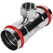 Тройник-переходник-ВР ROMMER 54х1 из нержавеющей стали прессовой