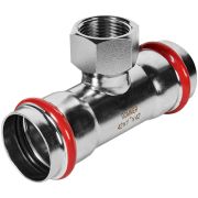 Тройник-переходник-ВР ROMMER 42х1 из нержавеющей стали прессовой