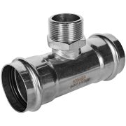 Тройник-переходник-НР ROMMER 54х1 1/4 из нержавеющей стали прессовой