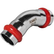 Угольник ROMMER 45°-ВПр, 18, из нержавеющей стали прессовой