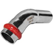 Угольник ROMMER однораструбный 45°-НПр, 18, из нержавеющей стали прессовой