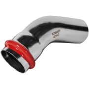 Угольник ROMMER однораструбный 45°-НПр, 42, из нержавеющей стали прессовой