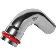 Угольник ROMMER однораструбный 90°-НПр, 42, из нержавеющей стали прессовой