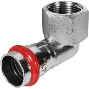 Угольник ROMMER-переходник-ВР, 22х3/4, из нержавеющей стали прессовой