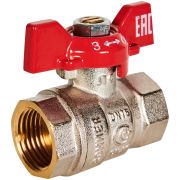 Кран шаровой ROMMER ВР/ВР, ручка бабочка 1/2