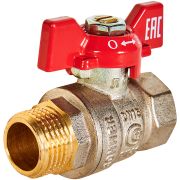 Кран шаровой ROMMER ВР/НР, ручка бабочка 1/2