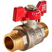 Кран шаровой ROMMER НР/НР, ручка бабочка 1/2