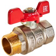 Кран шаровой ROMMER ВР/НР, ручка бабочка 3/4