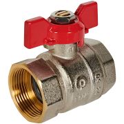 Кран шарово ROMMER ВР/ВР, ручка бабочка 1 1/4