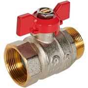 Кран шаровой ROMMER ВР/НР, ручка бабочка 1 1/4