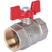 Кран шаровой ROMMER 1 ВН/ВН, ручка бабочка