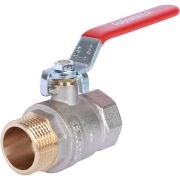 Кран шаровой ROMMER 1 ВН/НР, ручка рычаг