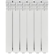 Радиатор алюминиевый ROMMER Optima 500 6 секций боковое подключение (RAL9016)