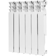 Радиатор алюминиевый ROMMER Plus 500 6 секций боковое подключение (RAL9016)