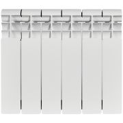 Радиатор алюминиевый ROMMER Profi 350 6 секций (AL350-80-80-080) боковое подключение (RAL9016)