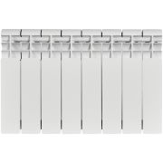Радиатор алюминиевый ROMMER Profi 350 8 секций (AL350-80-80-080) боковое подключение (RAL9016)