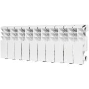 Радиатор алюминиевый ROMMER Plus 200 10 секций боковое подключение (RAL9016)