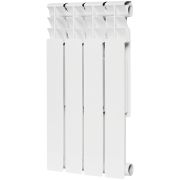 Радиатор биметаллический ROMMER Optima BM 500 4 секций боковое подключение (RAL9016)