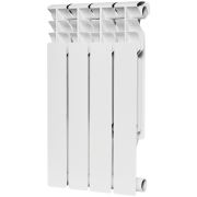 Радиатор биметаллический ROMMER Plus BM 500 4 секций боковое подключение (RAL9016)