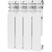 Радиатор биметаллический ROMMER Profi BM 350 4 секции боковое подключение (BI350-80-80-130) (RAL9016)