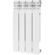 Радиатор биметаллический ROMMER Profi BM 500 4 секции боковое подключение (BI500-80-80-150) (RAL9016)