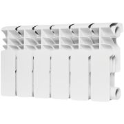 Радиатор биметаллический ROMMER Plus BM 200 6 секций боковое подключение (RAL9016)