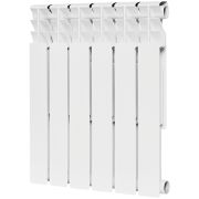 Радиатор биметаллический ROMMER Optima BM 500 6 секций боковое подключение (RAL9016)