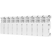 Радиатор биметаллический ROMMER Plus BM 200 10 секций боковое подключение (RAL9016)