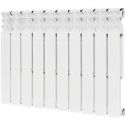 Радиатор биметаллический ROMMER Optima BM 500 10 секций боковое подключение (RAL9016)