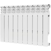 Радиатор биметаллический ROMMER Plus BM 500 10 секций боковое подключение (RAL9016)