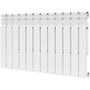 Радиатор биметаллический ROMMER Optima BM 500 12 секций боковое подключение (RAL9016)