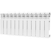 Радиатор биметаллический ROMMER Profi BM 350 12 секций боковое подключение (BI350-80-80-130) (RAL9016)