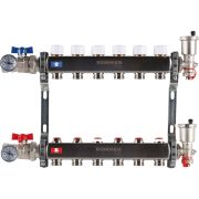 Коллектор из нержавеющей стали в сборе без расходомеров ROMMER 6 выходов