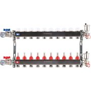 Коллектор из нержавеющей стали в сборе с расходомерами ROMMER 10 выходов