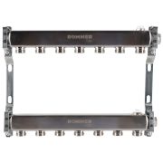 Коллектор из нержавеющей стали ROMMER для радиаторной разводки 7 выходов