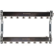 Коллектор из нержавеющей стали ROMMER для радиаторной разводки 8 выходов