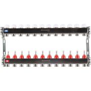 Коллектор из нержавеющей стали с расходомерами ROMMER 12 выходов