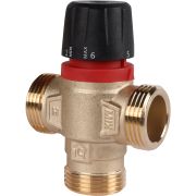 ROMMER RVM-0132-166025 Термостатический смесительный клапан для систем отопления и ГВС 1 НР 35-60°С KV 1,6 (боковое смешивание)