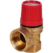 Клапан предохранительный ROMMER для отопления с вых. под манометр 3 бар 1/2 x3/4х1/4