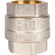 Клапан обратный пружинный муфтовый с металлическим седлом ROMMER 11/4