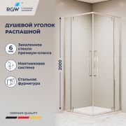 Душевой уголок с распашными дверями на петлях - RGW SV-33 800x800