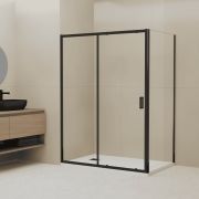 Душевой уголок RGW CL-48B (CL-14B + Z-050-1B) 1200x900