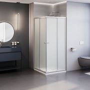 Душевой уголок квадратный, раздвижной у угла - TN-205-J 800x800