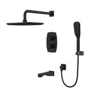 Смеситель Lemark Ursus LM7242BL для ванны и душа термостатический, встраиваемый