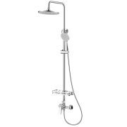 Смеситель Lemark Verba LM11460C для душа с регулируемой высотой штанги и верхней душевой лейкой «Тропический дождь»