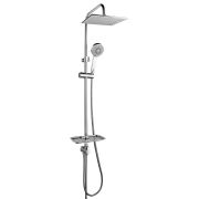 Душевой гарнитур Lemark LM8803C без смесителя c верхней душевой лейкой «Тропический дождь», хром