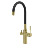 Смеситель Lemark Expert LM5083LGN-Black для кухни c гибким изливом, с подключением к фильтру с питьевой водой