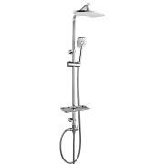 Душевой гарнитур Lemark LM8805C без смесителя c верхней душевой лейкой «Тропический дождь», хром